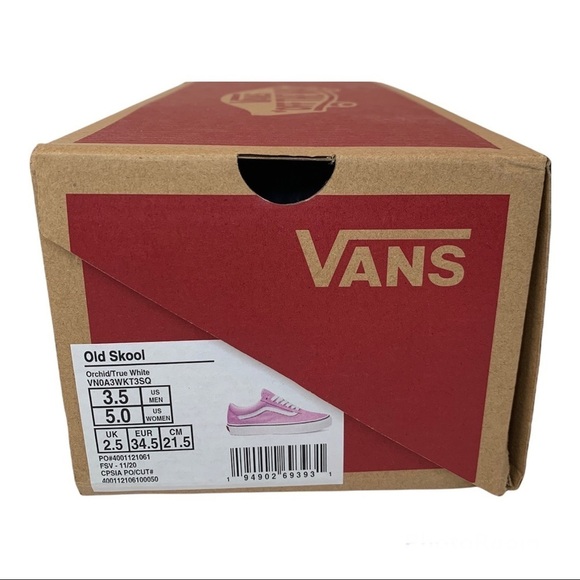 Vans Unisex Old Skool Low-Top Sneakers PINK VN0A3WKT3SQ - Picture 8 of 9
